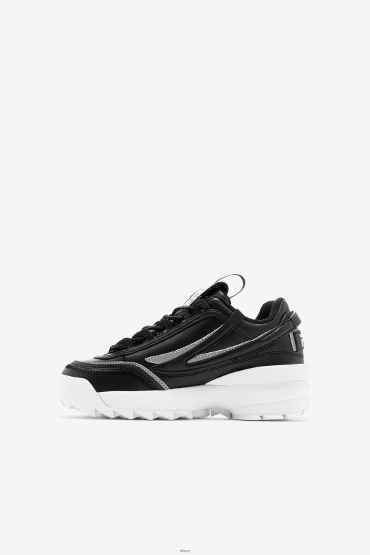 black/white little kids' disruptor 2 exp fila 0668L2184 Černá bílá FILA