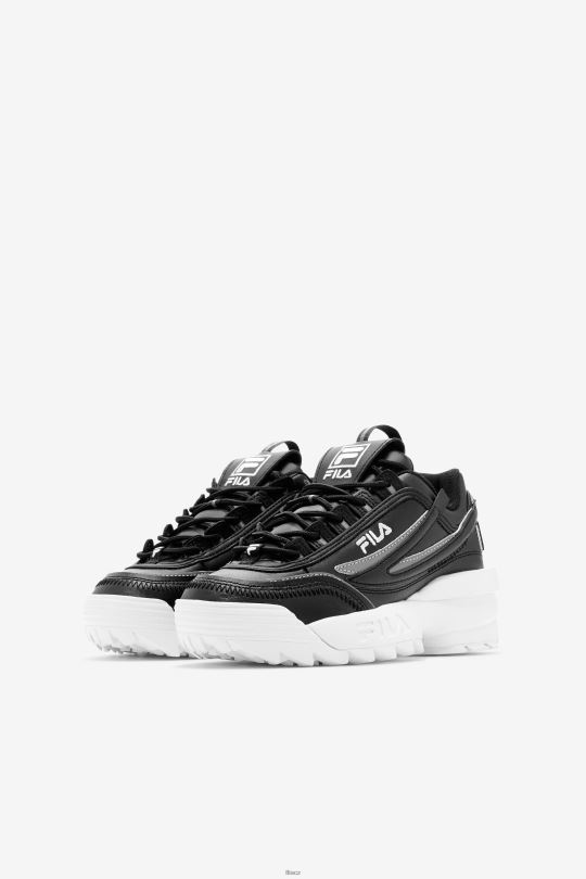 black/white little kids' disruptor 2 exp fila 0668L2184 Černá bílá FILA