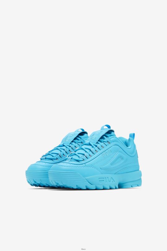 bluefish fila little kids' disruptor 2 premium 0668L2193 bluefish FILA
