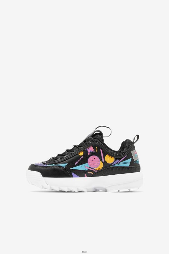 černá/žvýkačková/bílá fila dětská disruptor 2 premium 0668L2199 černá/žvýkačková/bílá FILA