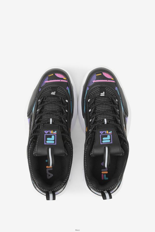 černá/žvýkačková/bílá fila dětská disruptor 2 premium 0668L2199 černá/žvýkačková/bílá FILA