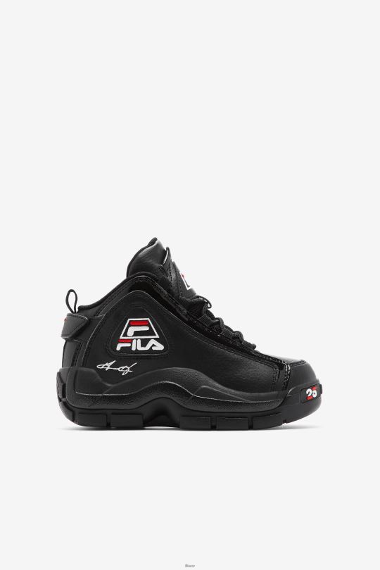 fila black/white/red little kids' grant hill 2 25th jubiley edition 0668L2224 černá/bílá/červená FILA