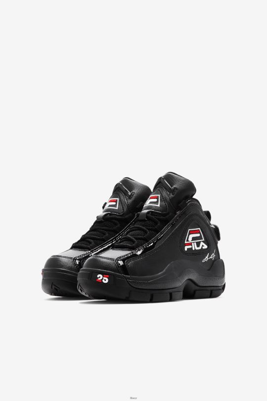 fila black/white/red little kids' grant hill 2 25th jubiley edition 0668L2224 černá/bílá/červená FILA