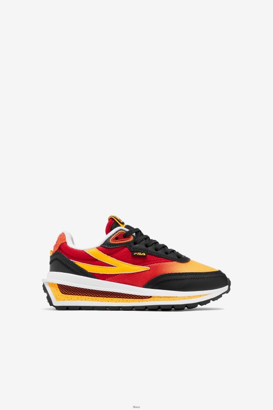 fila černá/červená/zlatá malé dětské renno 0668L2284 černá/červená/zlatá FILA