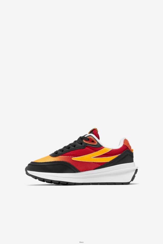 fila černá/červená/zlatá malé dětské renno 0668L2284 černá/červená/zlatá FILA