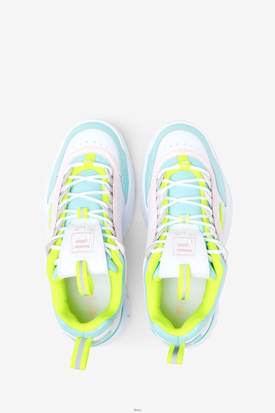 fila little kids' disruptor 2 prémiová bílá/žlutá/modrá 0668L2197 bílá/žlutá/modrá FILA