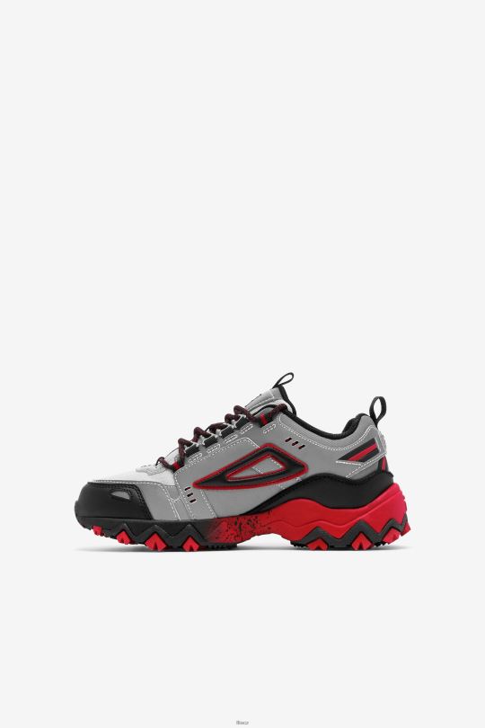 fila little kids' oakmont tr metalická stříbrná/černá/červená 0668L2263 metalická stříbrná/černá/červená FILA