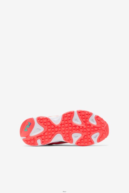 fila little kids' ray tracer apex bílá/ohnivá korálová/fialová 0668L2275 bílá/ohnivý korál/fialová FILA