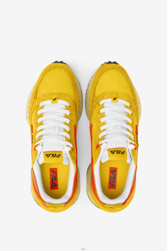 fila malé děti renno n-generation citron/červený pomeranč/žlutá 0668L2287 citron/červený pomeranč/žlutá FILA
