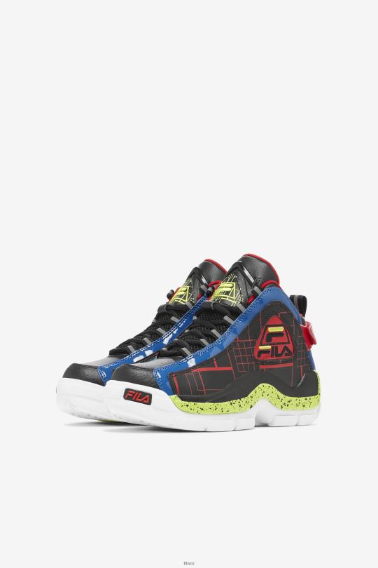 fila malý dětský grant hill 2 černá/modrá/červená 0668L2215 černá/modrá/červená FILA