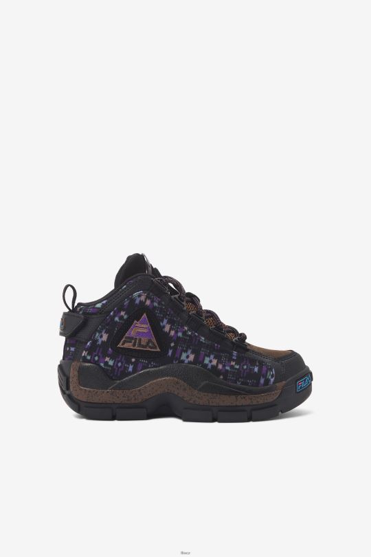 fila malý dětský grant hill 2 venkovní černá/borová šiška/fialová 0668L2227 černá/borová šiška/fialová FILA