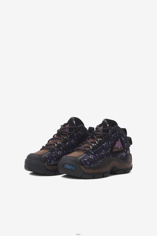 fila malý dětský grant hill 2 venkovní černá/borová šiška/fialová 0668L2227 černá/borová šiška/fialová FILA