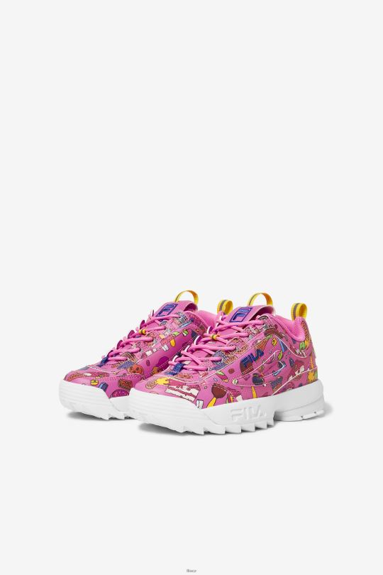 malý dětský disruptor 2 prémiová cukrová švestková/fialová/citronová fila 0668L2195 cukrová švestka/fialová/citron FILA