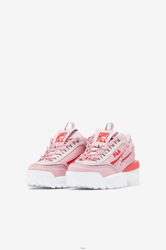 růžová/coral blush/white fila little kids' disruptor 2 zk 0668L2187 růžová/korálová tvářenka/bílá FILA