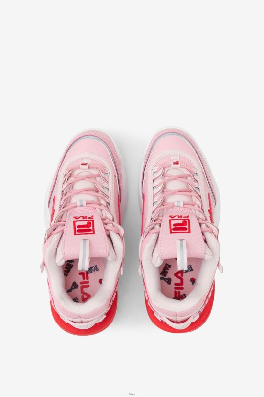 růžová/coral blush/white fila little kids' disruptor 2 zk 0668L2187 růžová/korálová tvářenka/bílá FILA