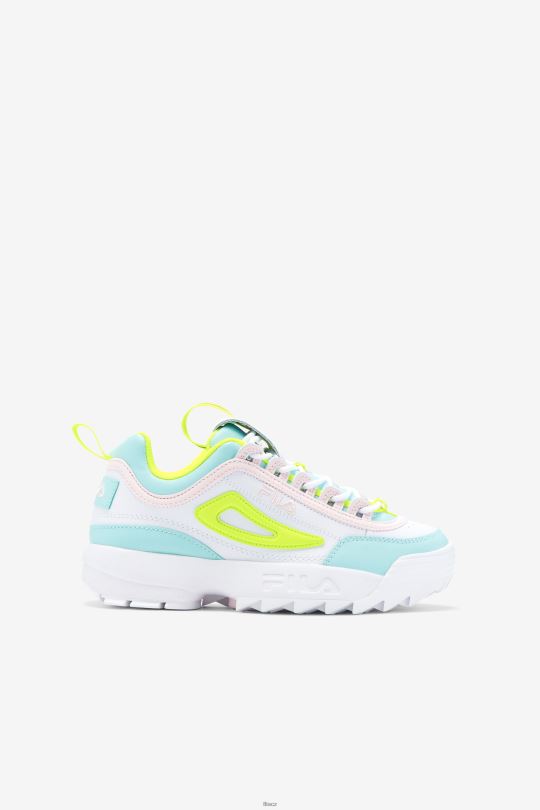 fila bílá/žlutá/modrá velký dětský disruptor 2 premium 0668L2068 bílá/žlutá/modrá FILA