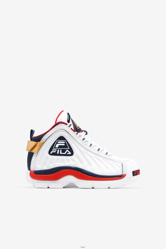 fila big kids' grant hill 2 game break white/blues/red 0668L2101 bílá/modrá/červená FILA