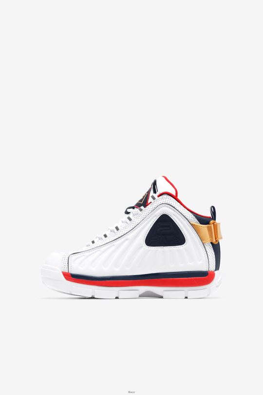 fila big kids' grant hill 2 game break white/blues/red 0668L2101 bílá/modrá/červená FILA