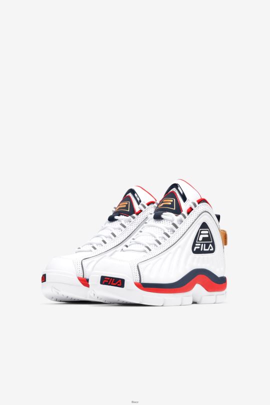 fila big kids' grant hill 2 game break white/blues/red 0668L2101 bílá/modrá/červená FILA