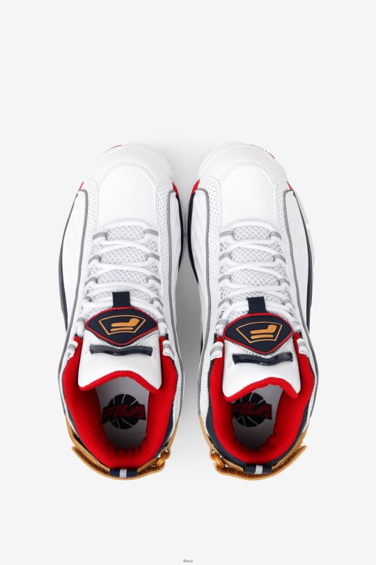 fila big kids' grant hill 2 game break white/blues/red 0668L2101 bílá/modrá/červená FILA
