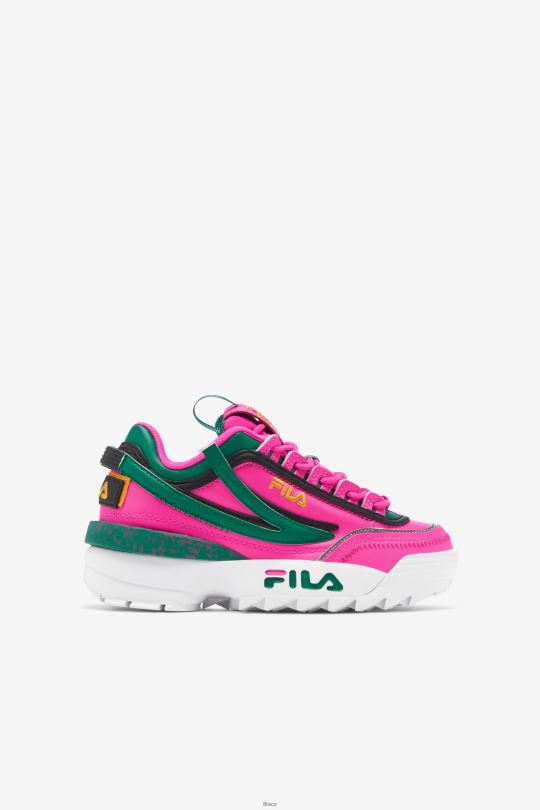 fila velký dětský disruptor 2 exp. pink glo/green/gold 0668L2059 růžová glo/zelená/zlatá FILA