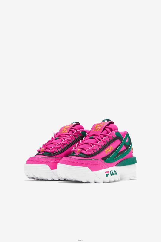 fila velký dětský disruptor 2 exp. pink glo/green/gold 0668L2059 růžová glo/zelená/zlatá FILA