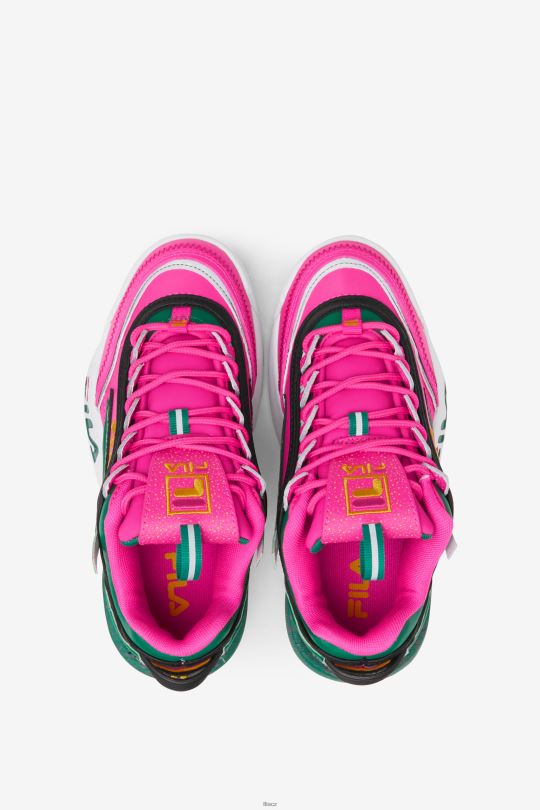fila velký dětský disruptor 2 exp. pink glo/green/gold 0668L2059 růžová glo/zelená/zlatá FILA