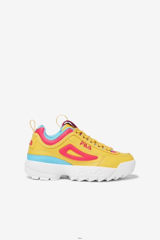 fila velký dětský disruptor 2 prémiový citron/diva růžová/modrá rybka 0668L2071 citron/diva růžová/modrá rybka FILA