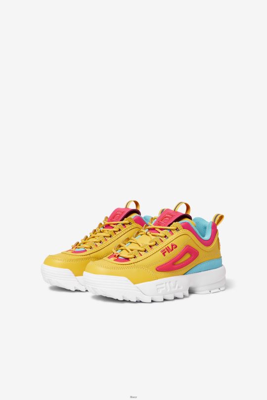 fila velký dětský disruptor 2 prémiový citron/diva růžová/modrá rybka 0668L2071 citron/diva růžová/modrá rybka FILA