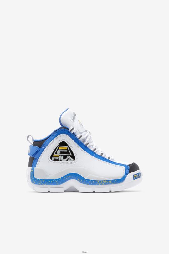 fila velký dětský grant kopec 2 bílá/mlhovina modrá/citron 0668L2089 bílá/mlhovinová modrá/citron FILA