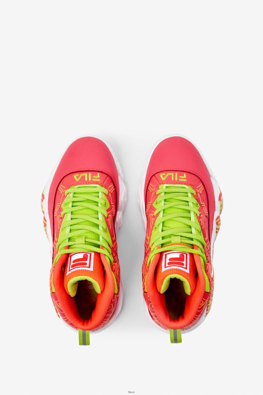fila velký dětský mb ohnivý korál/bílá/limetkový punč 0668L2119 ohnivý korál/bílý/limetkový punč FILA
