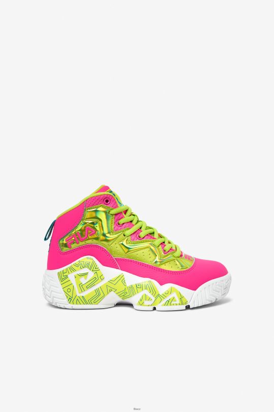fila velká dětská noční procházka růžová/limetka punč/bílá 0668L2125 růžová/limetkový punč/bílá FILA