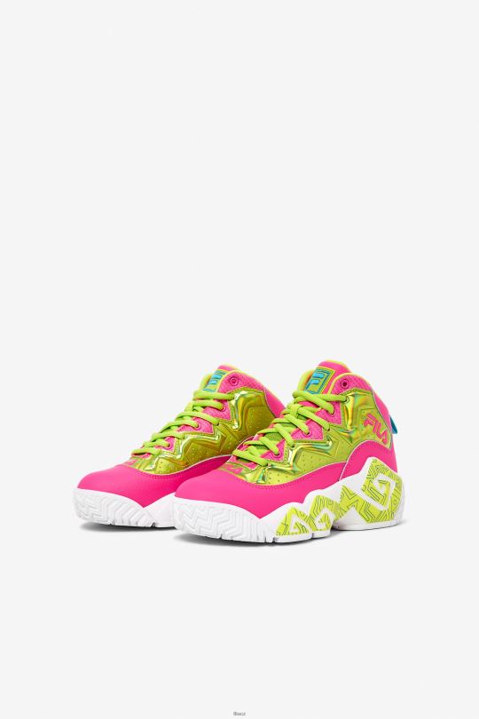 fila velká dětská noční procházka růžová/limetka punč/bílá 0668L2125 růžová/limetkový punč/bílá FILA