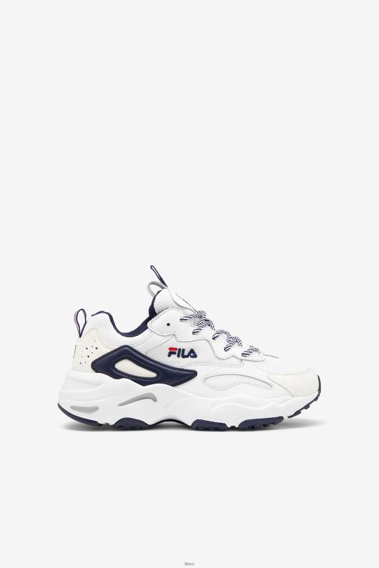 fila white/navy/red big children' ray tracer 0668L2152 bílá/námořnická/červená FILA