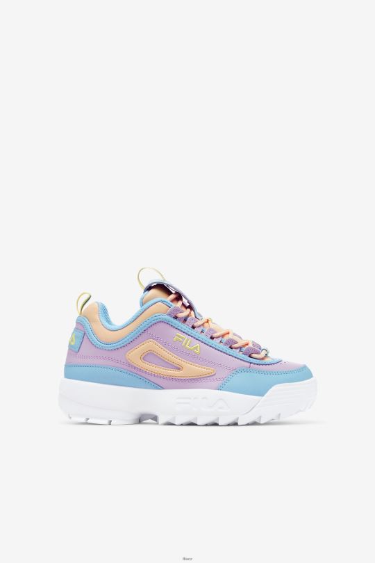 modrá/bílá/orchidejová fila velký dětský disruptor 2 premium 0668L2067 modrá/bílá/orchidej FILA