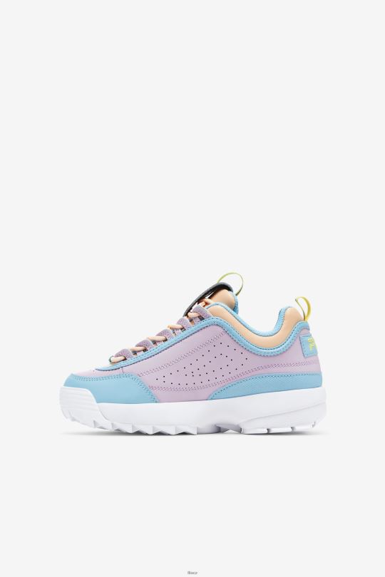 modrá/bílá/orchidejová fila velký dětský disruptor 2 premium 0668L2067 modrá/bílá/orchidej FILA
