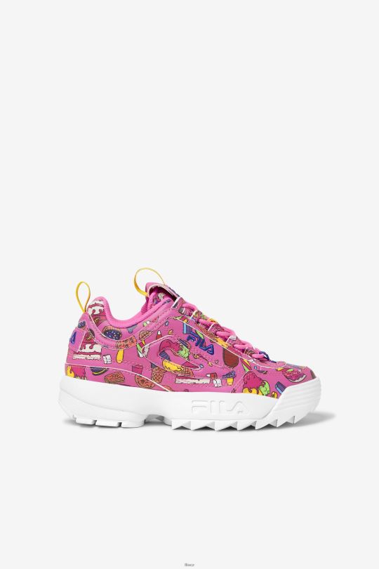 velký dětský disruptor 2 prémiová cukrová švestková/fialová/citronová fila 0668L2063 cukrová švestka/fialová/citron FILA