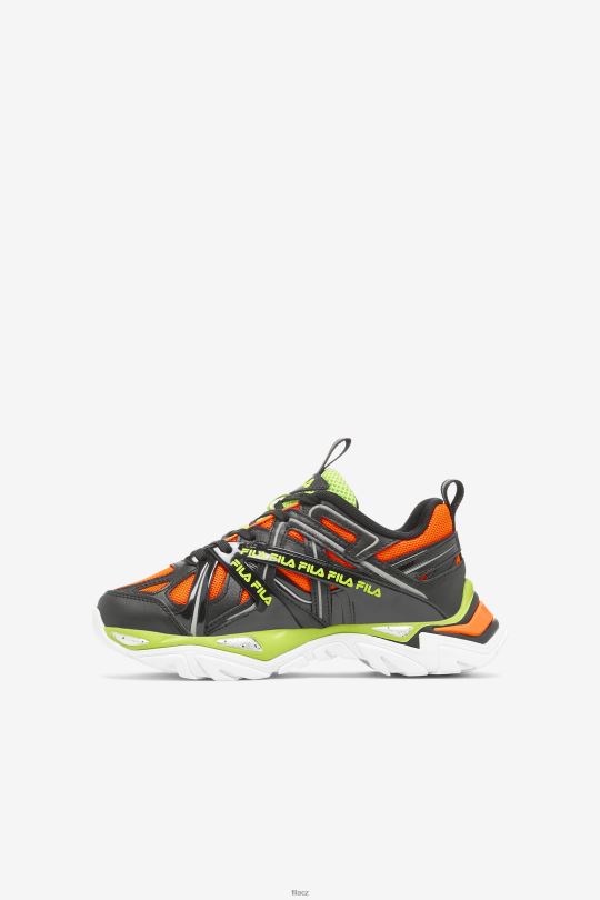 velký dětský elektrove 2 fila black/red orange/lime punch 0668L2078 černá/červená oranžová/limetková punč FILA