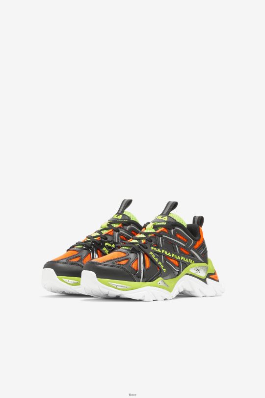 velký dětský elektrove 2 fila black/red orange/lime punch 0668L2078 černá/červená oranžová/limetková punč FILA