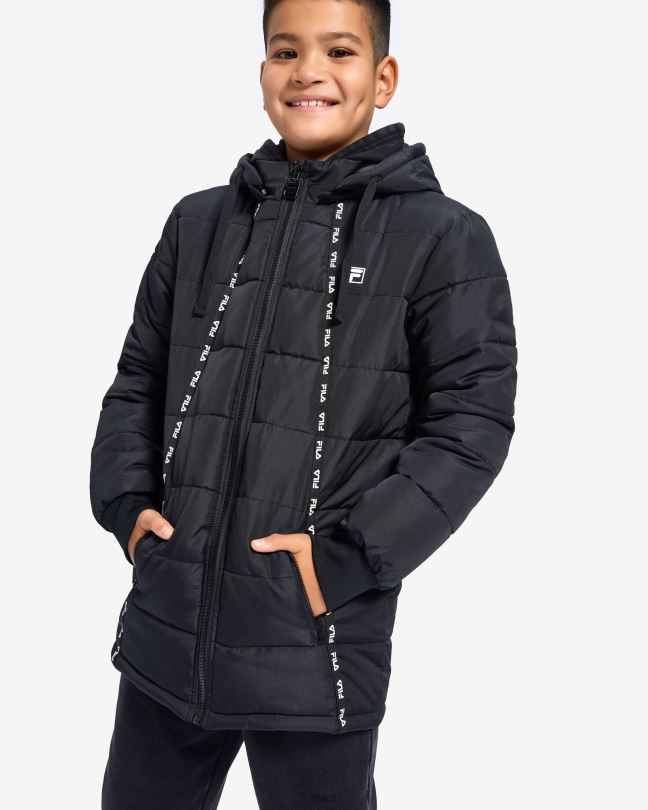 fila chlapecká maxim puff bunda černá 0668L3163 Černá FILA