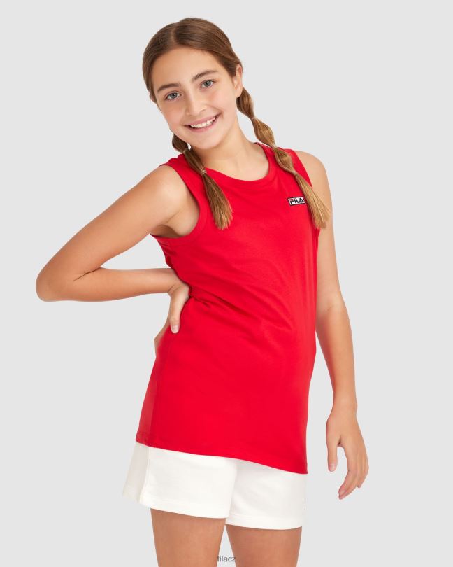 fila dětský parker tank červený 0668L3073 Červené FILA