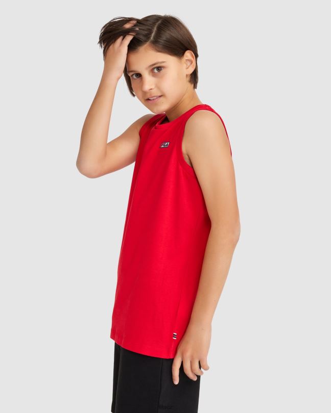 fila dětský parker tank červený 0668L3073 Červené FILA