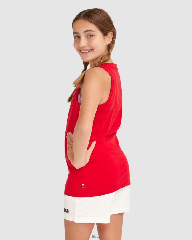 fila dětský parker tank červený 0668L3073 Červené FILA