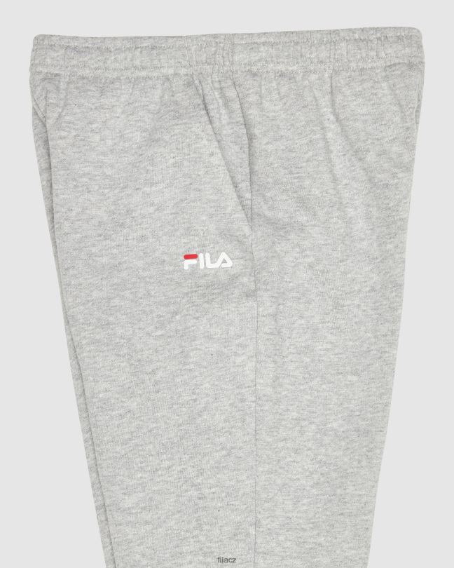 fila stříbrné marle klasické dětské kalhoty 0668L3118 stříbrný marle FILA