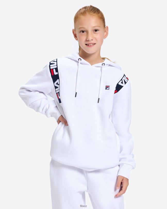bílý fila dětský odznak 2.0 kapuce 0668L3141 bílý FILA