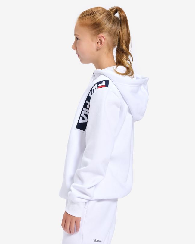 bílý fila dětský odznak 2.0 kapuce 0668L3141 bílý FILA