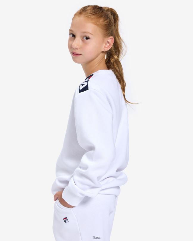 dětský odznak 2.0 crew bílá fila 0668L3143 bílý FILA