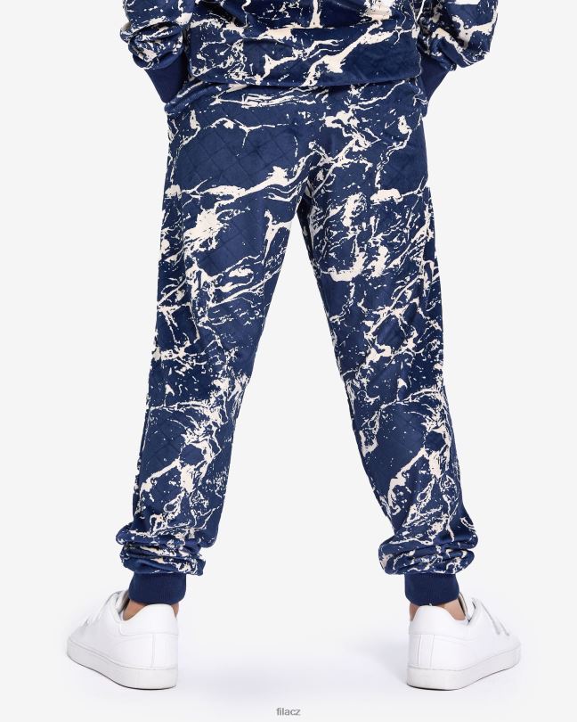 fila námořnické mramorové dětské kalhoty sloane 0668L3142 námořnický mramor FILA