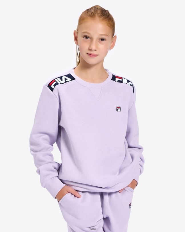 pastelově lila fila dětský odznak 2.0 crew 0668L3147 pastelová lila FILA