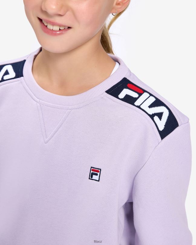 pastelově lila fila dětský odznak 2.0 crew 0668L3147 pastelová lila FILA
